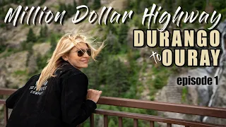 Part 1 - Durango to Ouray - Ride on the Million Dollar Highway -Tour Mountains, Caves and Waterfalls