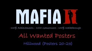 Mafia II - All Wanted Posters 20-23 (Hillwood)