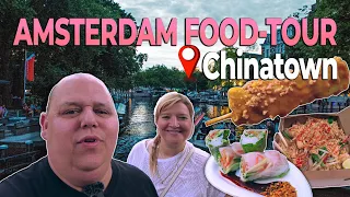 Amsterdam FOOD TOUR | Wir erkunden Chinatown | Phat Thai, Hähnchen Satay, Sommerrollen uvm!!!