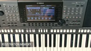 Yamaha PSR-S — Сохранение настроек инструмента в регистрационную память REGISTRATION MEMORY