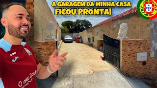 RESULTADO FINAL DA GARAGEM DA MINHA CASA EM PORTUGAL - (Conrado Vlogs)