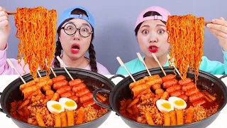 Kimbab Mie Tteokbokki Mukbang DONA