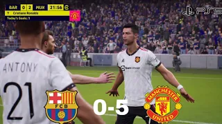 eFootball 2023- Fc Barcelona Vs Manchester United PS5 Gameplay (No commentary) Full match Gameplay