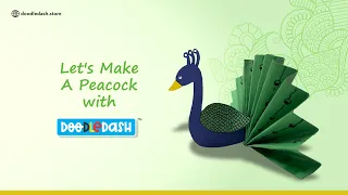 How to Make Paper Peacock | #diypeacock using Doodledash Bright Cards.