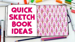 Easy Sketchbook Ideas that take Less than 30 Minutes