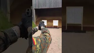 Shooting drill german reserve soldiers / Schießausbildung Reservisten der Bundeswehr Pistole HK P8A1