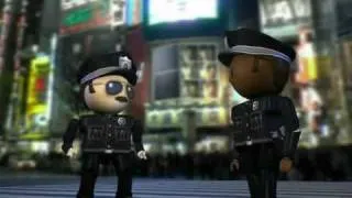 hairbag cop with mustache berates rookie officer.