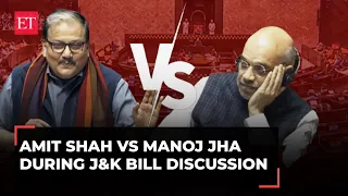 'Kashmir for all Indians...': When Amit Shah takes down Manoj Jha during J&K bill discussion