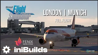 MSFS 2020 | London Gatwick (EGKK) - Munich (EDDM) Full Flight | Fenix A320 | easyJet OPS