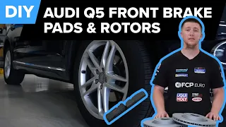 Audi Q5 Front Brake Rotor And Brake Pad Replacement DIY (Audi MLB Q5/SQ5 2013-2017)