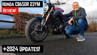 Honda CB650R 2023 motorcycle review with updates for 2024