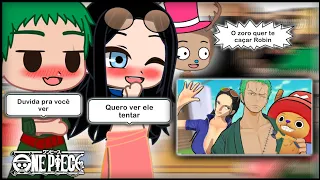 Mugiwaras react Zoro e Robin CUIDAM do Chopper no One Piece Vr!