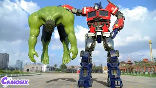 Transformers: Rise of The Beasts - Optimus Prime vs Hulk | Paramount Pictures [HD]