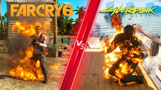 Far Cry 6 vs Cyberpunk 2077 - Direct Comparison! Attention to Detail & Graphics! PC ULTRA 4K