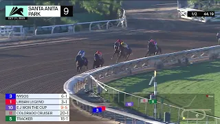 Nysos wins Race 9 on Saturday, October 21 at Santa Anita Park