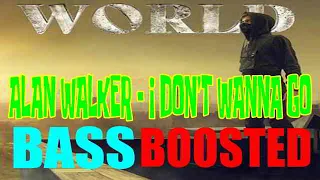 BASS BOOSTED - I Don't Wanna Go | Alan Walker (TikTok EDM Song) [HD Trending Video] - sped up remix