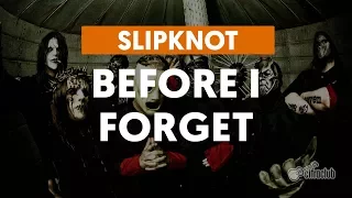 Before I Forget - Slipknot (aula de guitarra)