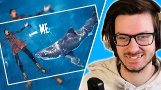 Daxellz reacts to I did a thing Can a Homemade Shark Wetsuit Save my Life?