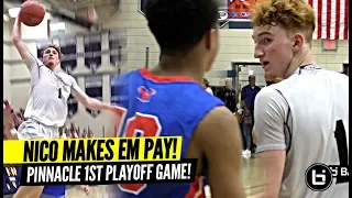 Nico Mannion vs TRASH TALKING Crowd In Playoffs!! Nico Responds w/ HUGE 35 Points in 1st Round!!