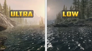 Skyrim Special Edition Graphics Comparison - Low vs Ultra