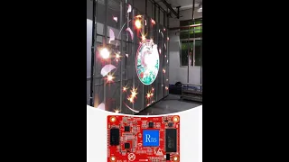 how to configure transparent led screen with Huidu Technology software controller?