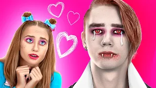 VAMPIRE Has a CRUSH on Me! My CRUSH Wants to Kill me! Funny Story by La La Life Emoji