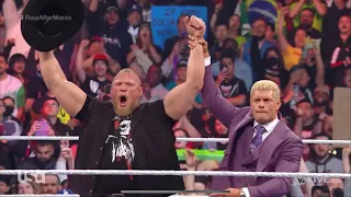 Brock Lesnar chooses to team up with Cody Rhodes to face Roman Reigns & Solo Sikoa on RAW [03/04/23]