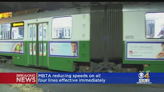 MBTA announces new speed restrictions on subway, trolley lines