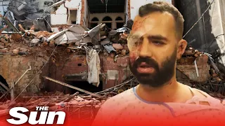 Injured Beirut blast survivor says, 'I'm lucky to be alive'