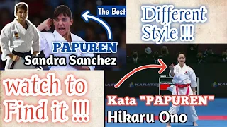 PAPUREN KATA - Different Style from Sandra Sanchez (SPAIN) vs Hikaru Ono (JAPAN) - amazing !!