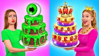 Rich vs Broke Cake Decorating Challenge by Multi DO Challenge