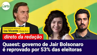 MULHERES REJEITAM BOLSONARO, MAS EX-CAPITÃO LIDERA O VOTO EVANGÉLICO | Direto da Redação AO VIVO