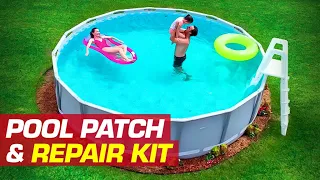 How to REPAIR a Pool Leak with the Flex Seal Pool Patch & Repair Kit?