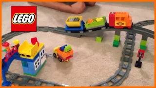 LEGO DUPLO 10508 Deluxe Train Set from 2013 - motorized set with bridge - review