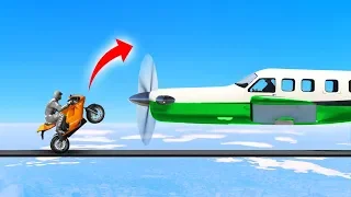 INSANE PLANES HUNTING BIKERS! (GTA 5 Funny Moments)