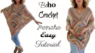 Fall Boho Crochet Poncho 2017