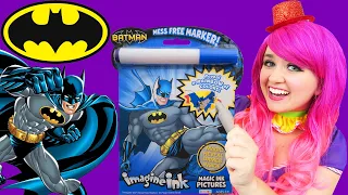 Coloring Batman Magic Reveal Ink Coloring Book | Imagine Ink Marker