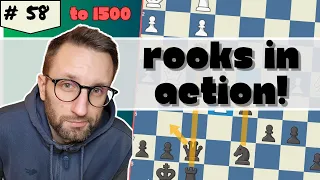 Chess climb to 1500 Elo - Rooks in action!. Ep58