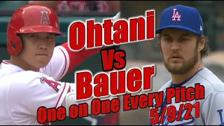 Shohei Ohtani Vs Trevor Bauer - Every Pitch One On One - Angels vs Dodgers 5/9/21 大谷 翔平