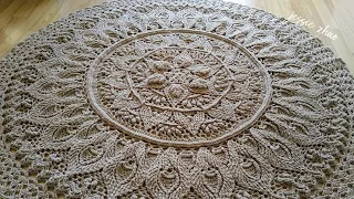 crochet home rug # 77/ crochet mandala/μαντάλα βελονάκι/uncinetto mandala/дурман обыкновенный