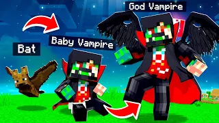 UPGRADING into a GOD VAMPIRE in MINECRAFT!