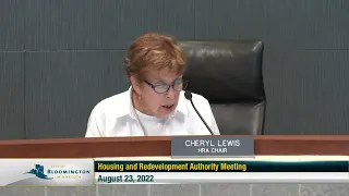 August 23, 2022 Housing and Redevelopment Authority Meeting