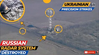 Ukraine High Precision Weapon Destroyed Russian Frontline Trenches & Intelligent Radar System