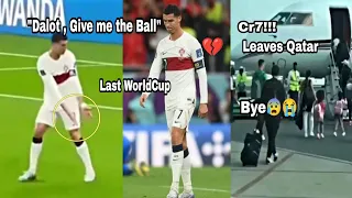Cristiano Ronaldo Shout Dalot to Pass Ball for Him😰💔🇵🇹|Cristiano leaves Qatar😭|#cr7 #cr7fans#cr7cry