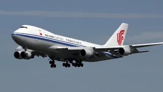 A380 vs 747 at Frankfurt | four-engine aircrafts
