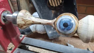 WoodTurning Project: How to Make an Eyeball !!