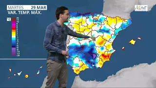 El TIEMPO DE AEMET 29-03-2022