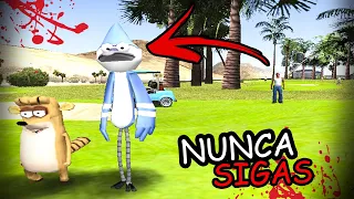 Nunca Sigas a mordecai y rigby En El Gta San Andreas o lo Lamentaras!!