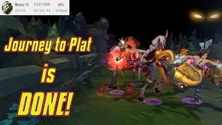 Master Yi Solo Carry to Plat! - League of Legends