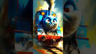 Cat Cursed Thomas The Tank Engine Train Evolution 😱 #cursed #cursedthomas #scary #darkthomas